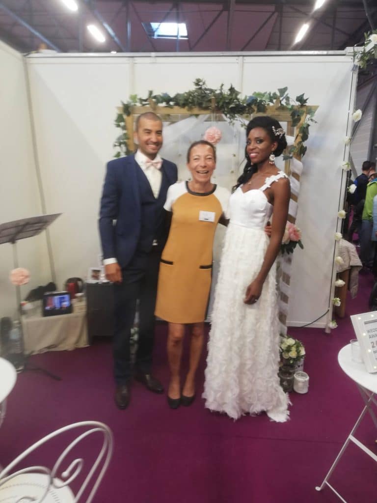 Magali et Paolo-Sarena Stand Unique Ceremonies Salon Mariage Poitiers 2018
