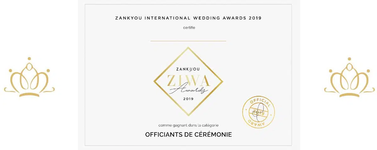 Unique Ceremonies Gagnant du Prix ZIWA 2019